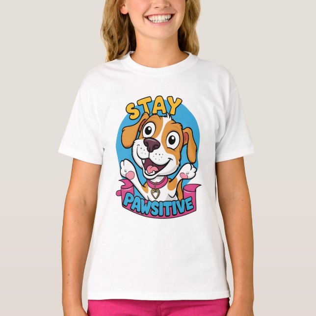 Pawsitiva visioner t shirt (Framsida)