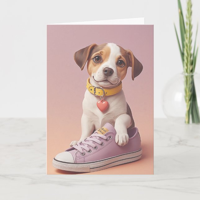 Pawsitive Birthday Vibes Kort (Framsida)