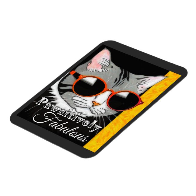 Pawsitive Fabulous Cat Magnet (Vänstra Sidan)