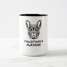 Pawsitive Fantastisk Bulldog Två-Tonad Mugg