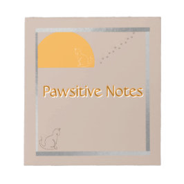 Pawsitive Notes - Cute Cat Notepad Anteckningsblock