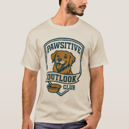 Pawsitive Outlook Klubb Golden Retriever Shirt T Shirt