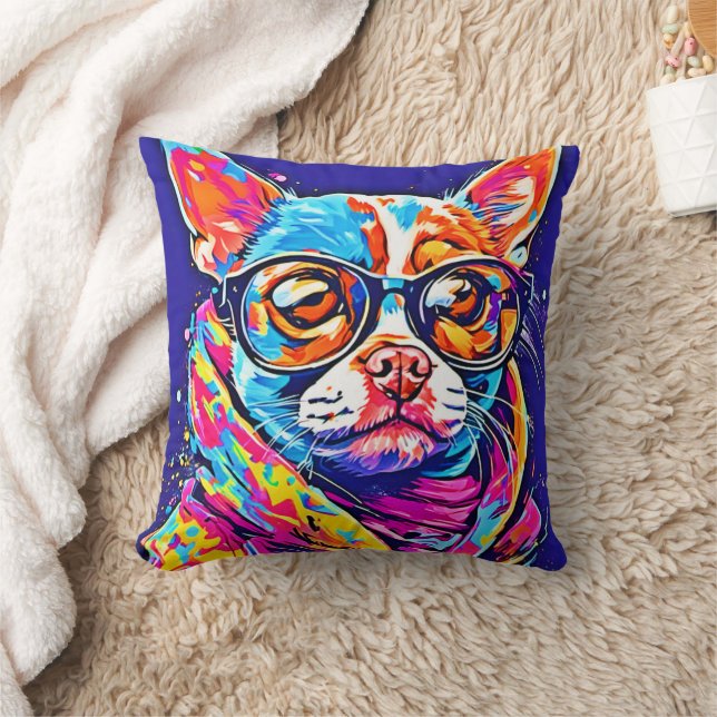 Pawsitive Perfekt: Top Hund Artwork Kudde (Filt)
