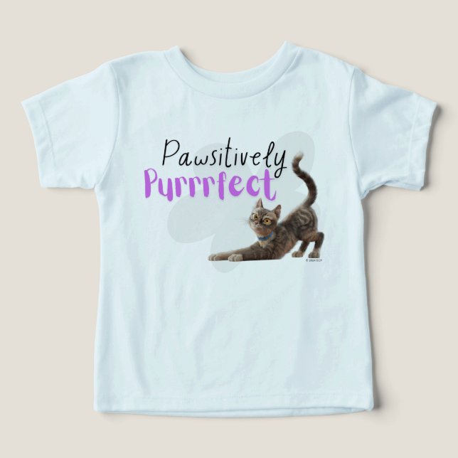 Pawsitive Purrect T Shirt (Design Framsida)