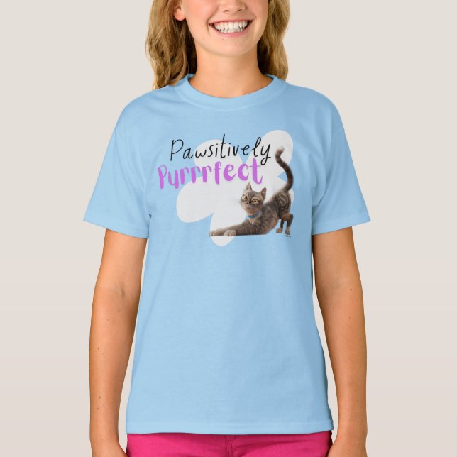 Pawsitive Purrect T Shirt (Framsida)