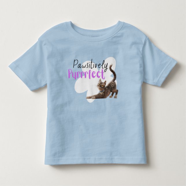 Pawsitive Purrect T Shirt (Framsida)