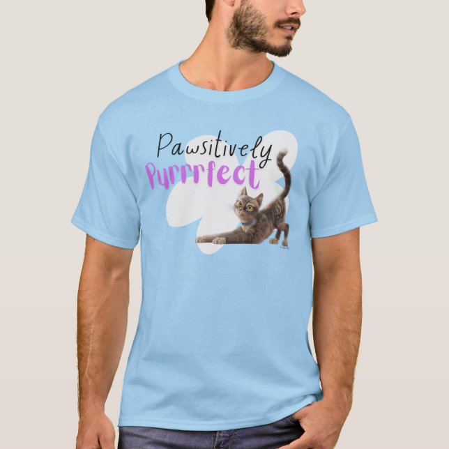 Pawsitive Purrect T Shirt (Framsida)