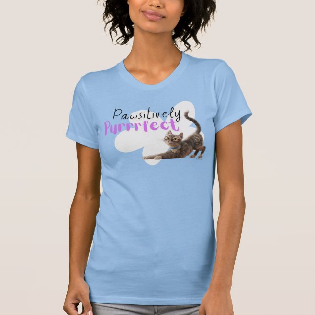 Pawsitive Purrect T Shirt (Framsida)
