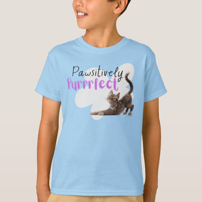 Pawsitive Purrect T Shirt (Framsida)
