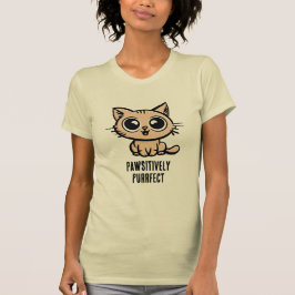 Pawsitive Purrect, vacker Manga Kitten T Shirt