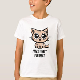 Pawsitive Purrect, vacker Manga Kitten T Shirt
