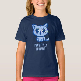 Pawsitive Purrect, vacker Manga Kitten T Shirt