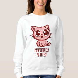 Pawsitive Purrect, vacker Manga Kitten T Shirt