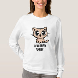 Pawsitive Purrect, vacker Manga Kitten T Shirt