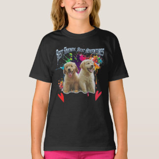 Pawsitive Vibes Only: Two Pups, Endless Adventures T Shirt