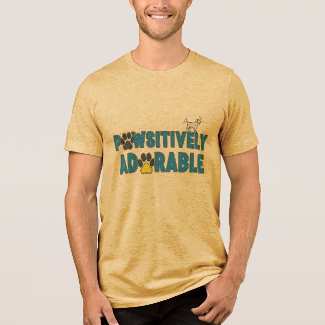 Pawsitively Adorable Dog Lover  T Shirt (Framsida)