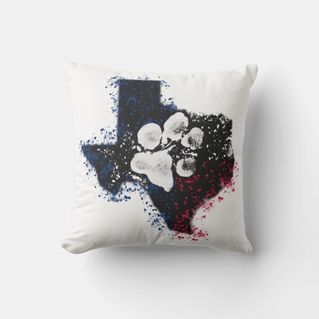 Pawsitively Stately Texas dekorativ kudde (Framsida)