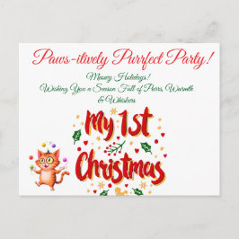 Pawsivt 1:a julklappen och Baby Helg Vykort