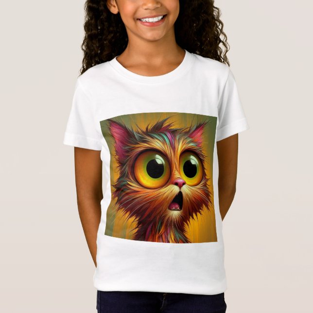 Pawsivt förvånad t shirt (Framsida)
