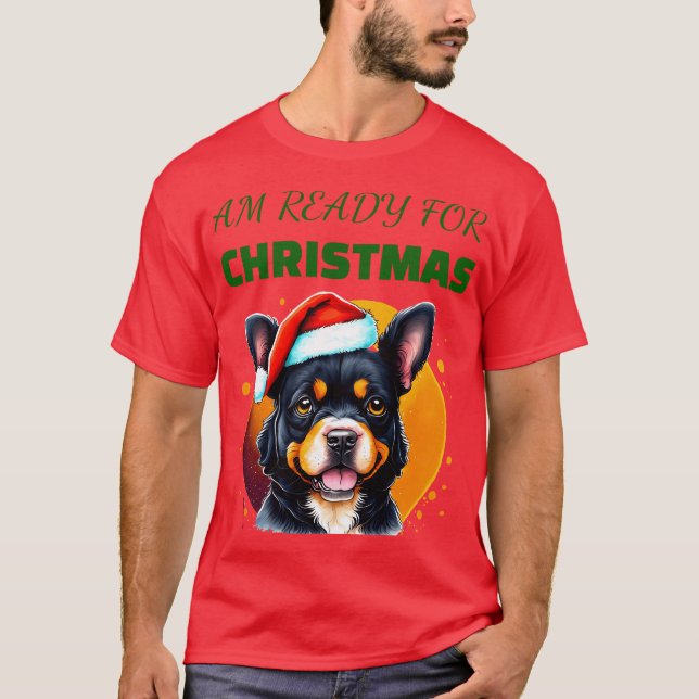 Pawsivt God jul T Shirt (Framsida)