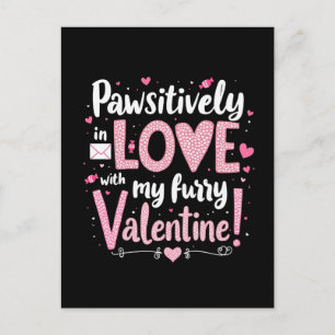 Pawsivt i Kärlek med mitt Hårig Valentine Helg Vykort