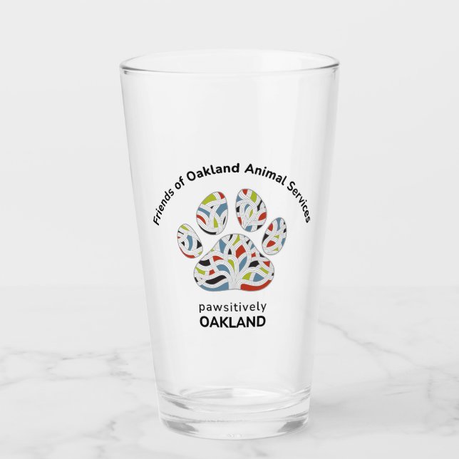 Pawsivt Oakland FOAS Glass Pint Glaskopp (Framsida)