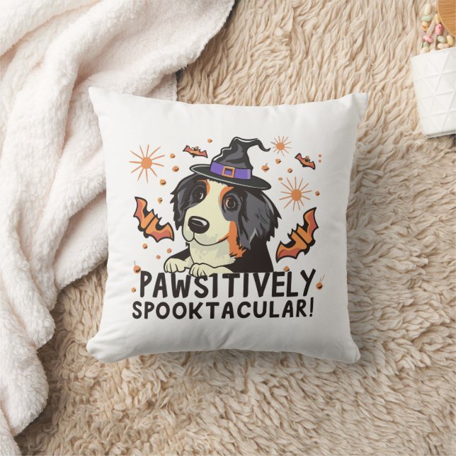 Pawsivt Spooktacular! - Halloween Bernese Hund Kudde (Filt)