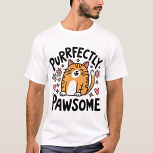 Pawsome Cat Lover T Shirt