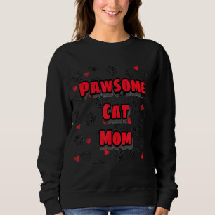 Pawsome Cat Mamma Mors dag T Shirt