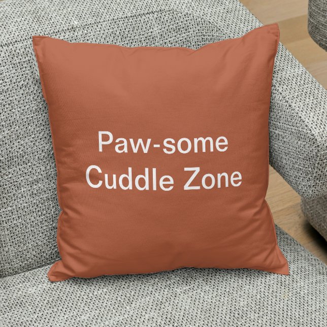 Pawsome Cuddle Zon Cute Cat Personlig Coffe Kudde (Skapare uppladdad)