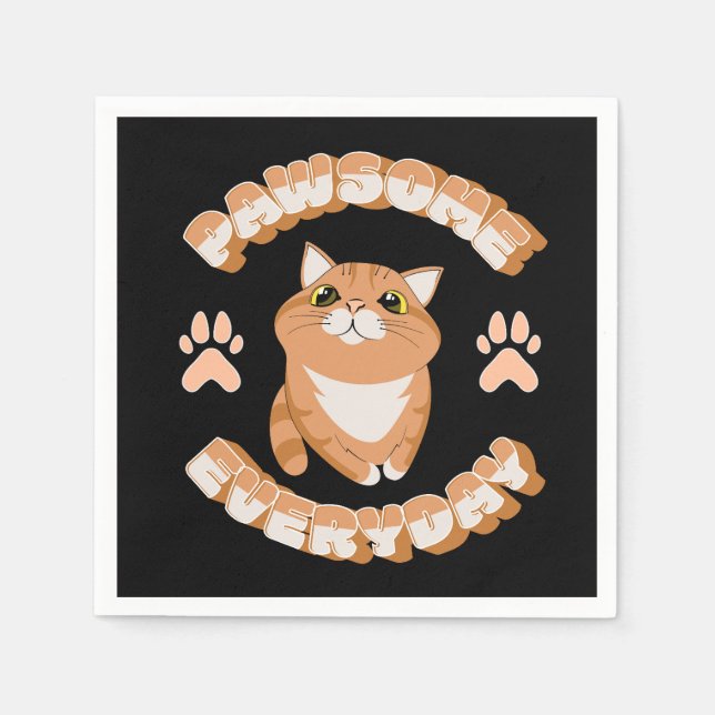 Pawsome daglig pappersservett (Framsidan)