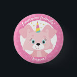 Pawsome Friends For Unicorn Puppy Birthday Knapp<br><div class="desc">Unicorn Puppy Birthday Button - Kom här, sitt och stanna! Du har hittat "ulti-mutt"-knappen hund älskare party. Fullt av personlighet, den här utformningen har en lekfull och magisk enmajsvalp som är redo till party! Precis som knappen säger, kommer du att bli "häftiga vänner för evigt" med den här lilla encorn-valpen....</div>