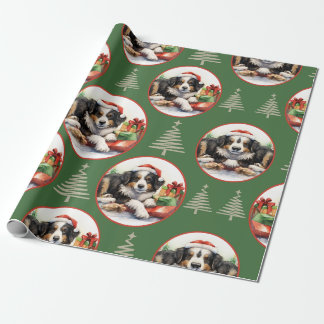 Pawsome Helgdag Surprise' Jul Wrapping Papper Presentpapper