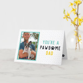 Pawsome Hund Pappa | Frenchie Fars dag Kort