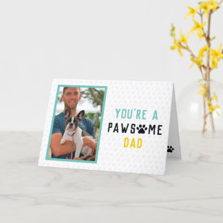 Pawsome Hund Pappa | Frenchie Fars dag Kort