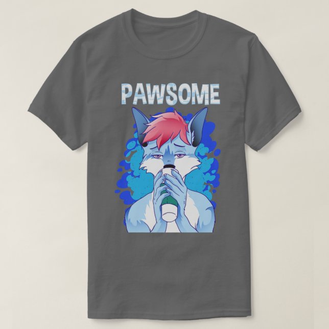 Pawsome I Fandom Cospaly 18 T Shirt (Design framsida)