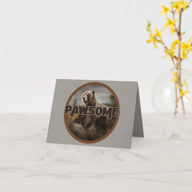 Pawsome Kort (Gul blomma)