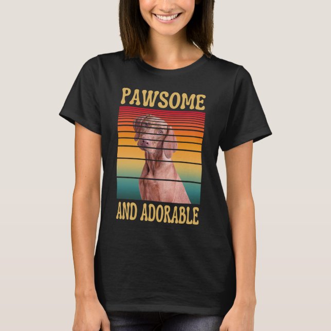 PAWSOME OCH ADORABLE T SHIRT (Framsida)