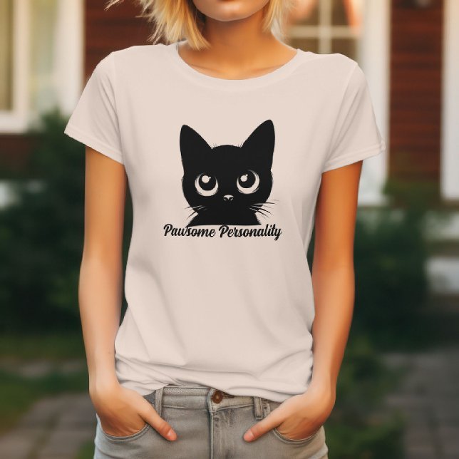 Pawsome Personality Cat T-Shirt - Cat Lovers 💕 (Skapare uppladdad)