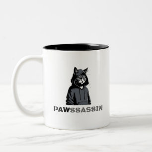 PAWSSASSIN - Hood Cat Kaffe Mugg