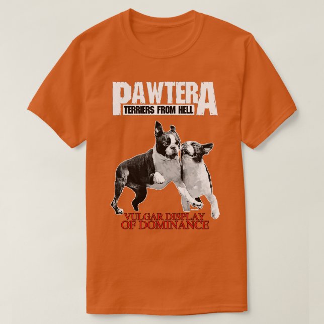 Pawtera Terriers från helvetet Heavy Metall Design T Shirt (Design framsida)
