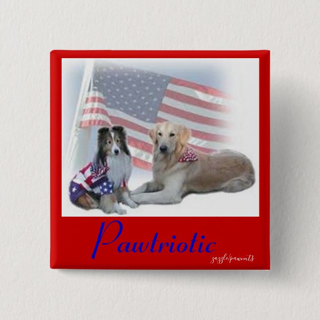 Pawtriotic hundar knapp (Framsida)