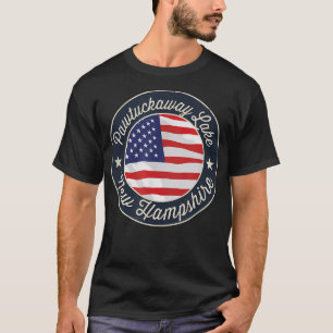 Pawtuckaway Sjö - Patriotic New Hampshire Souveni T Shirt
