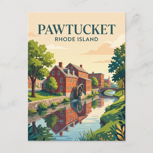 Pawtucket, Rhode Island Vykort (Framsida)