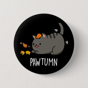 Pawtumn söt Höst Kattunge Pun Mörk BG Knapp