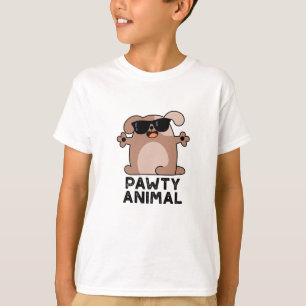 Pawty Animal Funny Party Hund Pun T Shirt