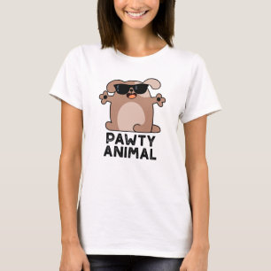 Pawty Animal Funny Party Hund Pun T Shirt