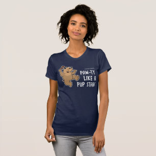 Pawty något liknande en valpstjärna tee shirt