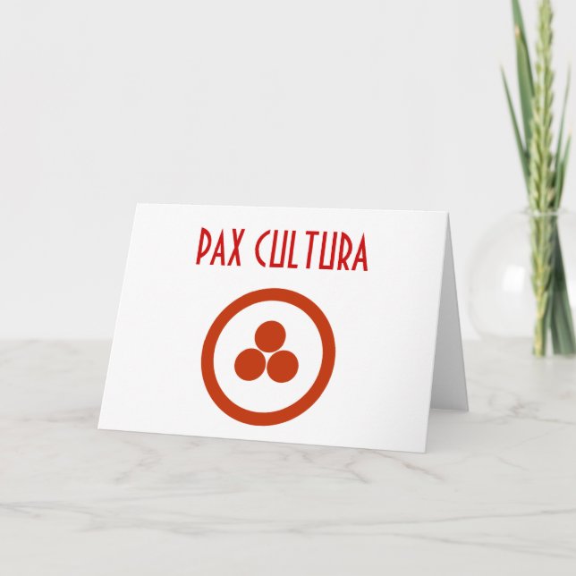 Pax Cultura Stationary Anteckningskort (Framsida)