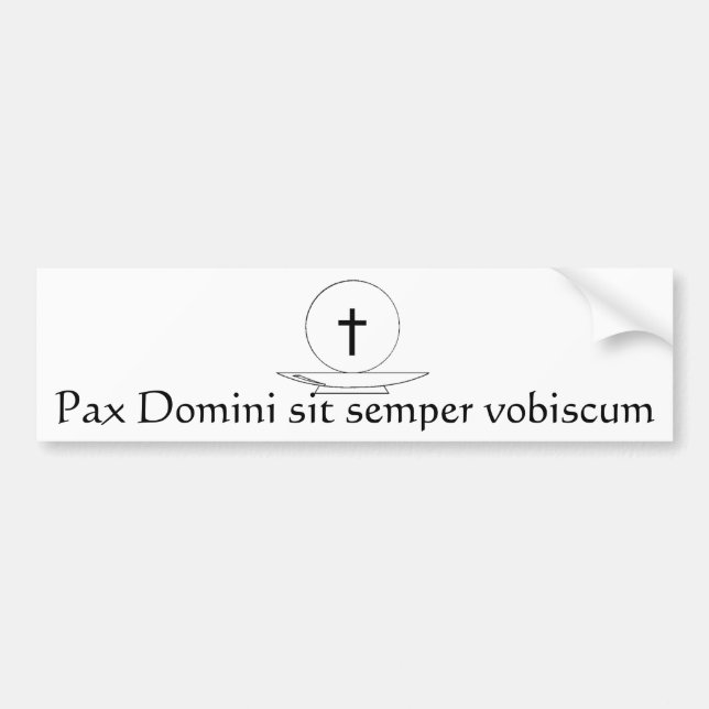 Pax Domini sitter sempervobiscum Bildekal (Framsidan)